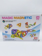 Kzl-jh8615 Magnetık 36 Parca Kare Ucgen