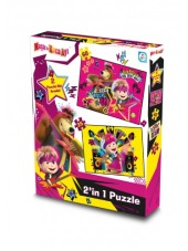 Utku-ms7579 Masha Koca Ayı 2 In 1 Puzzle 48