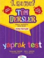 Tanışır 1. Sınıf Tüm Dersler Yaprak Test