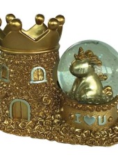 Hediyelik Tk041-2 Işıklı Sulu Küre Şato Kalemlikli