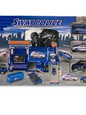 Oyuncak Swat Polis Otopark Set 3 Araçlı