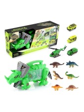 Oyuncak Oyun Set Dinozor Carry Case 4araç 6hyv.