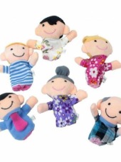 Oyuncak Kzl-1310072 6 Lı Aile Parmak Kukla