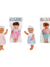 Oyuncak Lil-bebek Lila Saçlı Sesli 60cm.4a.poşetli