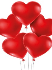 Nedi Balon Kalp Kırmızı 100 Lü