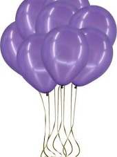Balon Düz Renk Açık Viyolet 100'lü